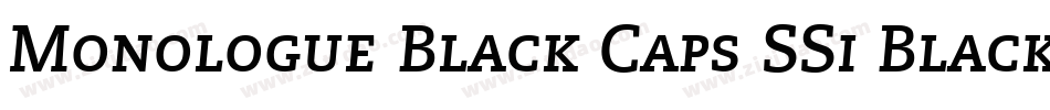 Monologue Black Caps SSi Black Small Caps字体转换
